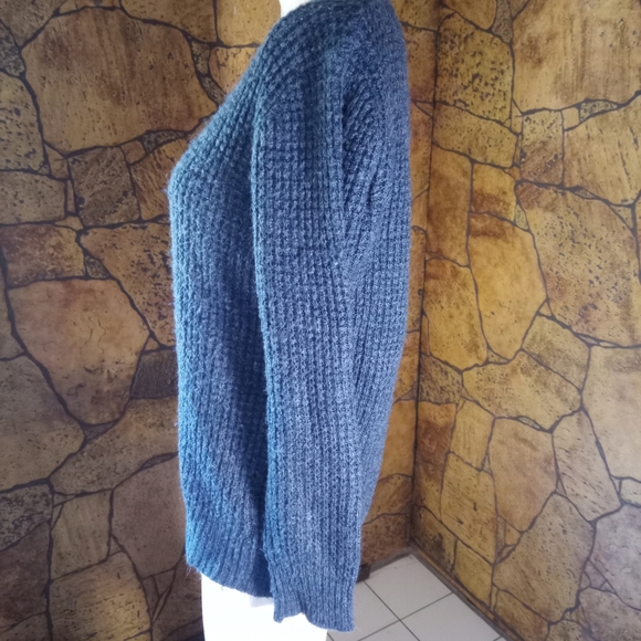 Joe Fresh Textured Dark Blue Sweater - Picture 3 of 4